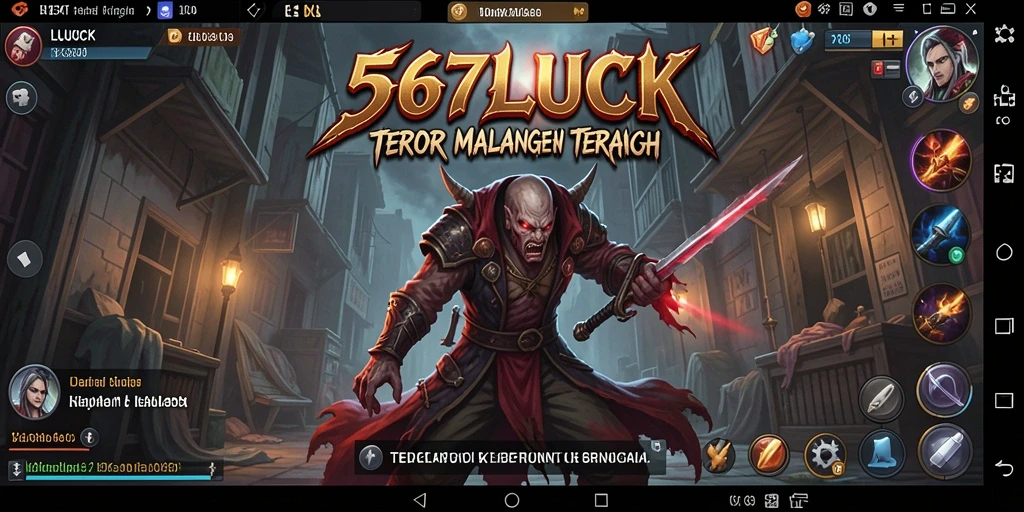 Tangkapan layar gameplay <strong>567LUCK</strong> menampilkan suasana menegangkan dan elemen horor yang kuat.