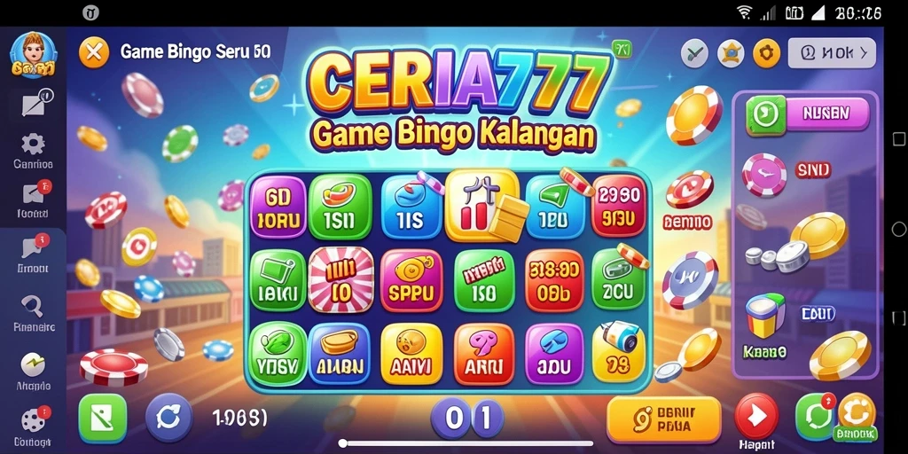 Gameplay seru Bingo di CERIA777, penuh warna dan tantangan.