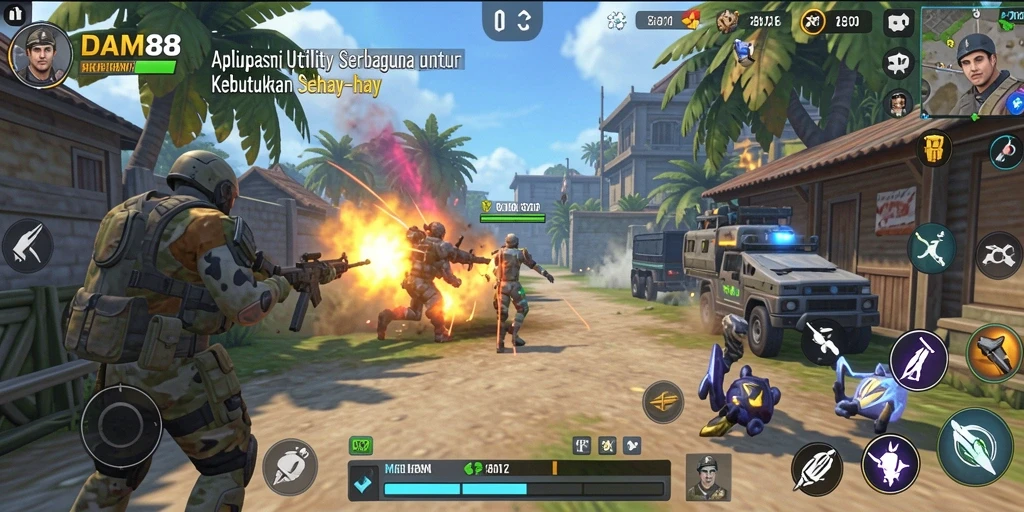 Screenshot dari tampilan utama DAM88 yang menunjukkan fitur Utility yang bermanfaat.