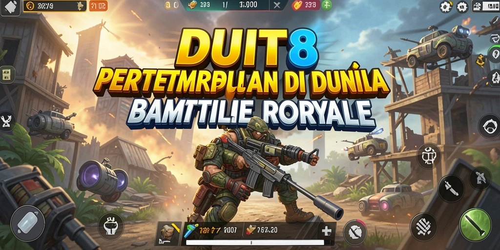 Gameplay seru di DUIT8 dengan aksi pertarungan Battle Royale.