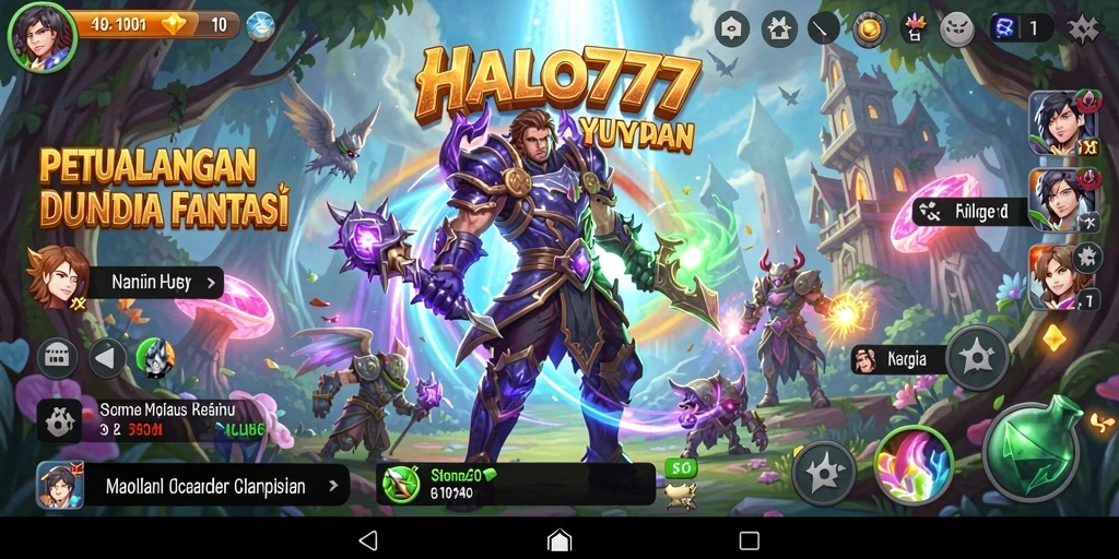 Tampilan gameplay HALO777 yang mengasyikkan dan petualangan penuh tantangan.