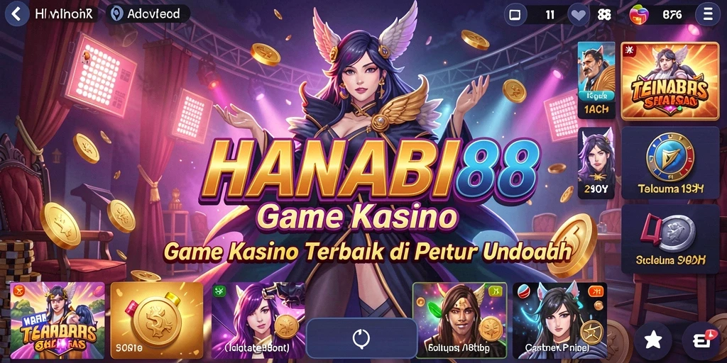 Tampilan gameplay mendebarkan dari HANABI88 dengan berbagai pilihan permainan Kasino.