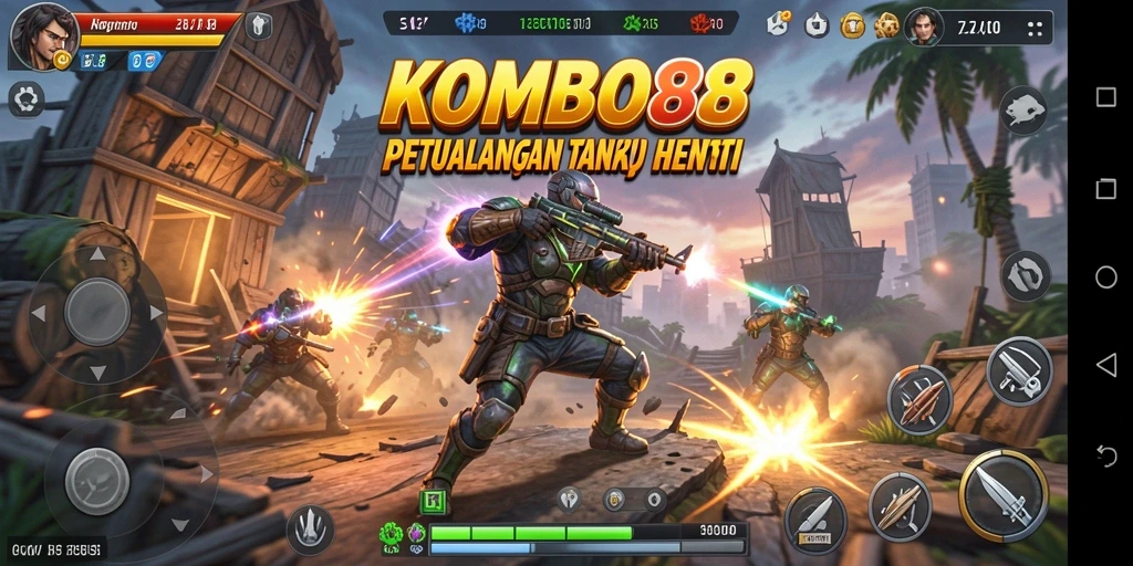 Tampilkan gameplay mendebarkan dari KOMBO88 dengan aksi seru.