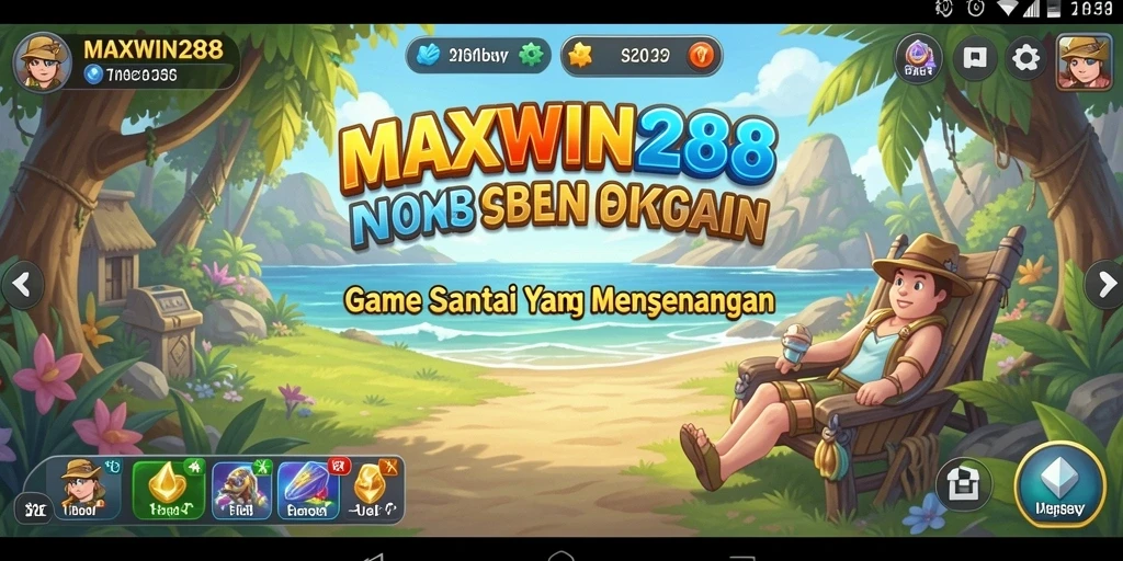 Screenshot gameplay MAXWIN288 yang menampilkan momen seru dan penuh warna.