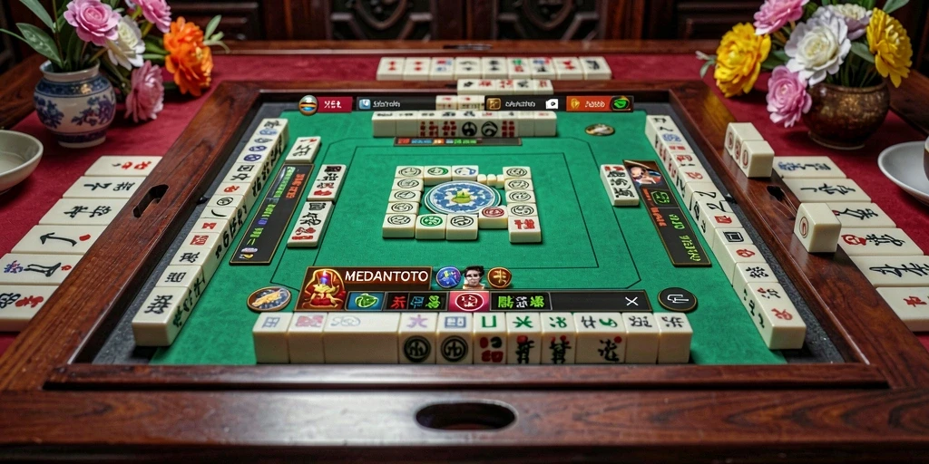 Gameplay seru Mahjong MEDANTOTO dengan grafis menarik.