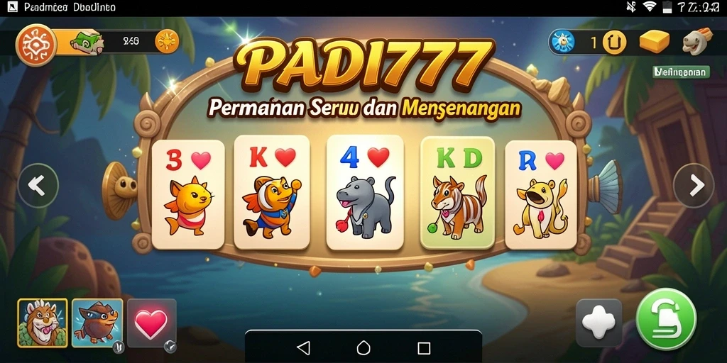 Tampilan gameplay seru PADI777 dengan grafis yang menarik.