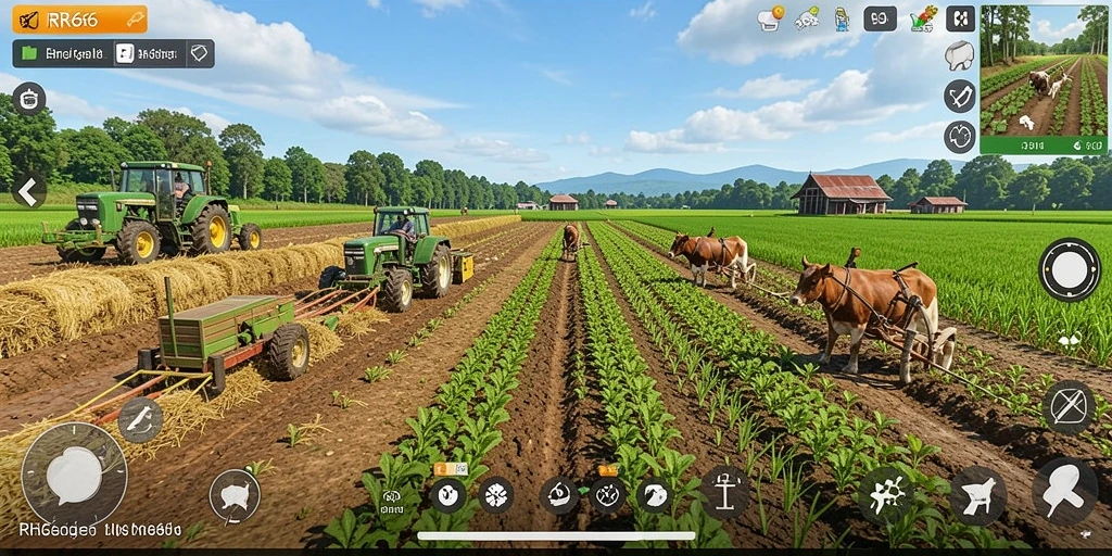 Tangkap momen seru dalam gameplay pertanian RR666.