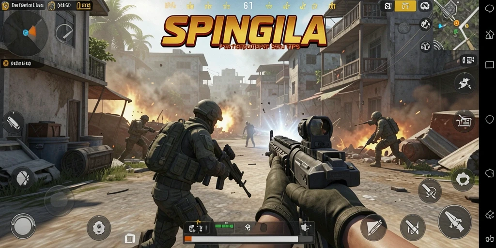 Tampilan menarik gameplay seru dalam SPINGILA yang mendebarkan.