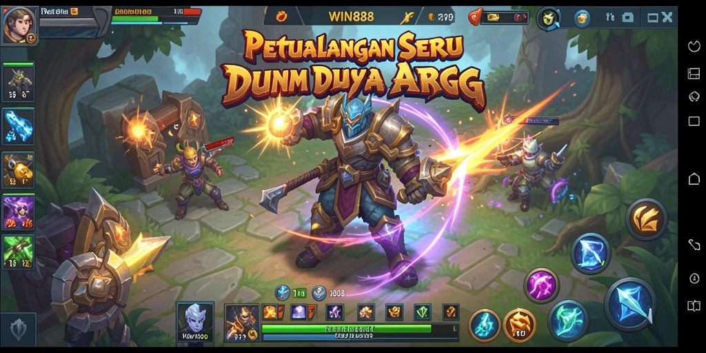 Tangkapan layar menunjukkan aksi seru dalam gameplay ARPG.