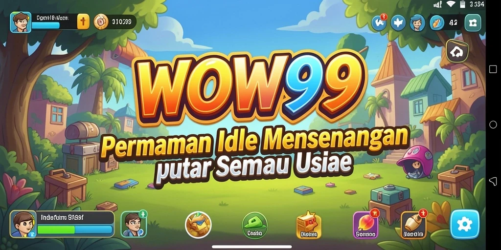 Tampilan screenshot WOW99 menunjukkan elemen gameplay Idle yang menarik.