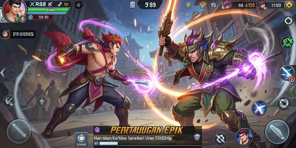 Gameplay seru XR88 menunjukkan aksi pertarungan yang mendebarkan.